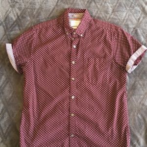 Denim & Flower Short Sleeve Button Down